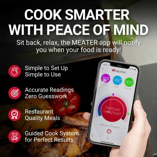 MEATER app with features for smart cooking