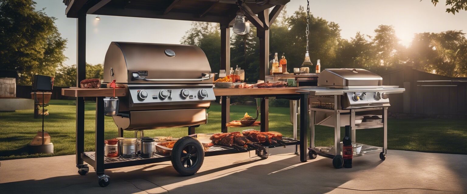 Grill preparation station for a barbecue competition