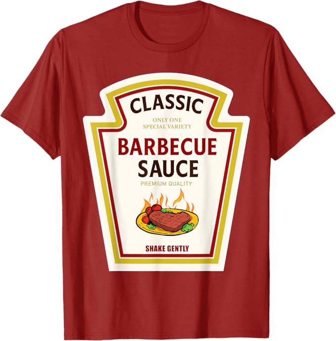 BBQ Barbecue Sauce Ketchup Mustard Costume T-Shirt