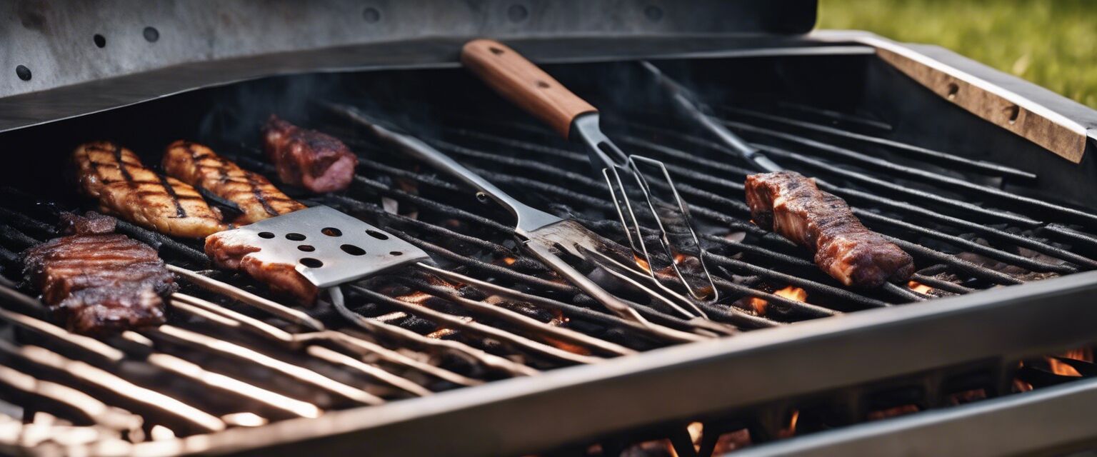 Different barbecue cleaning tools