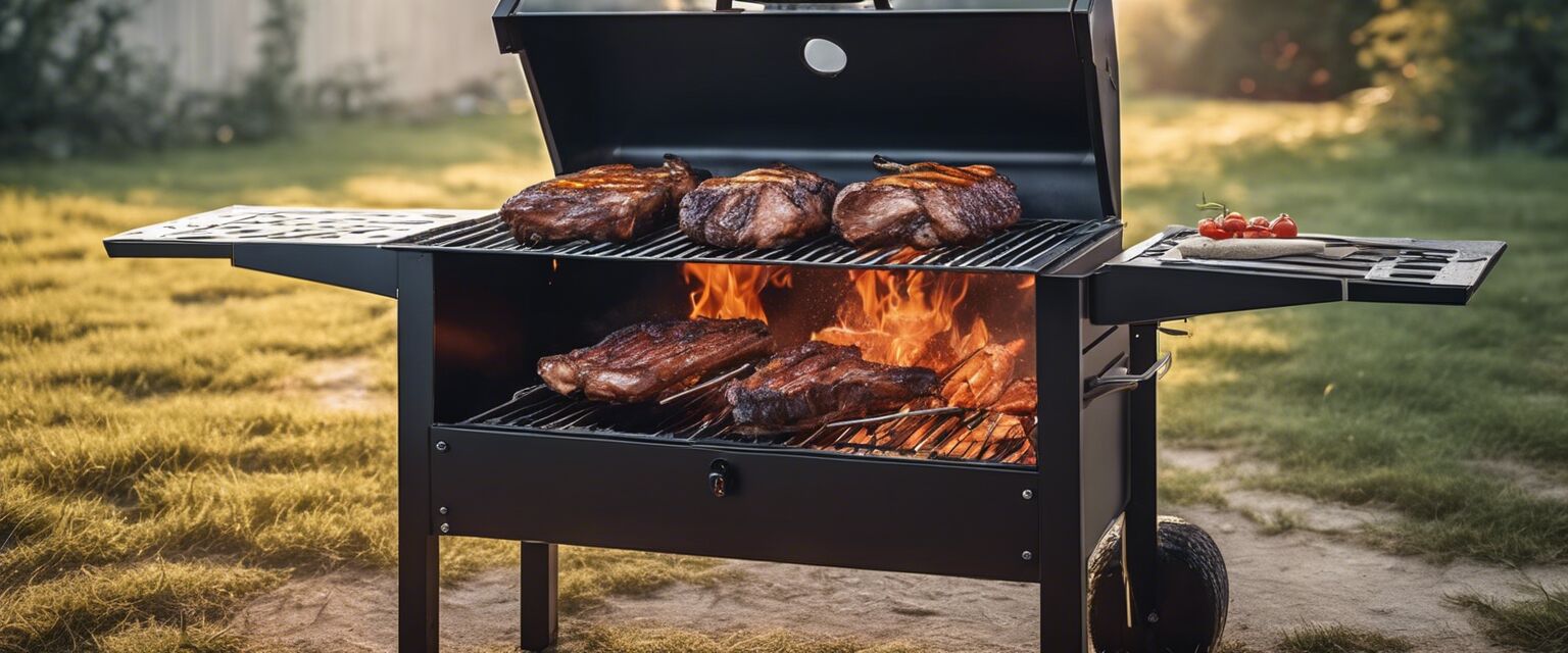 Stored barbecue grill